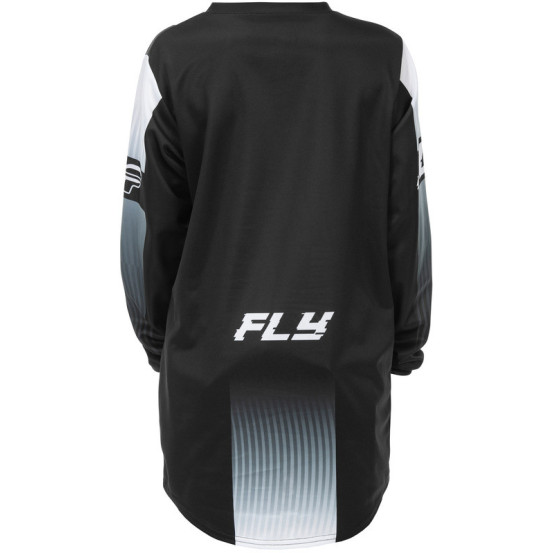 Maillot cross enfant Fly Racing 2026 F-16 - Noir Blanc