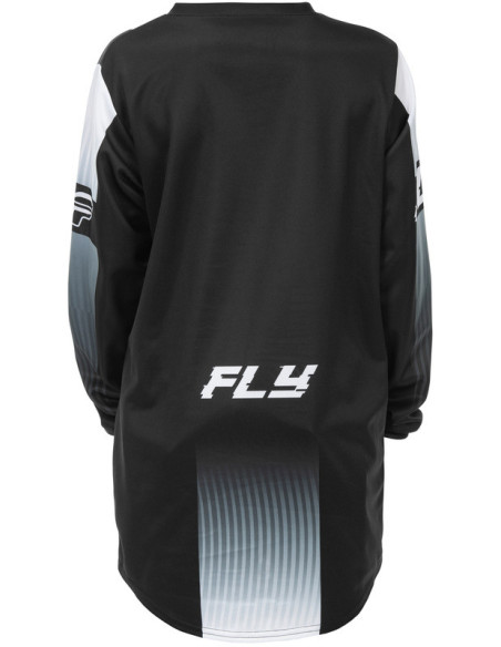 Maillot cross enfant Fly Racing 2026 F-16 - Noir Blanc