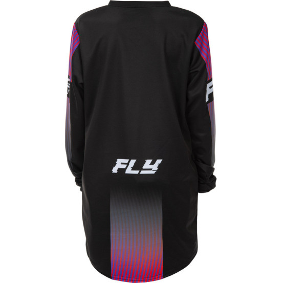 Maillot cross enfant Fly Racing 2026 F-16 - Noir Rouge Violet