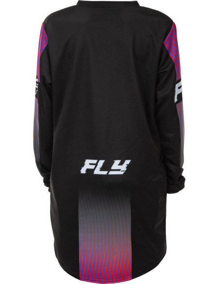 Maillot cross enfant Fly Racing 2026 F-16 - Noir Rouge Violet