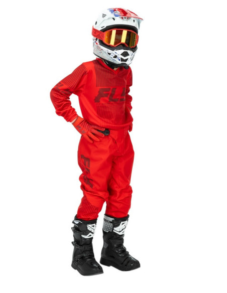 Maillot cross enfant Fly Racing 2026 F-16 - Rouge