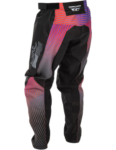 Pantalon cross enfant Fly Racing 2026 F-16 - Noir Rouge Violet