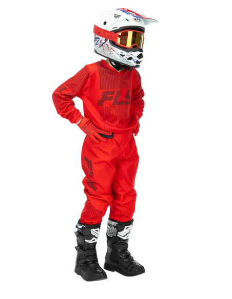Pantalon cross enfant Fly Racing 2026 F-16 - Rouge