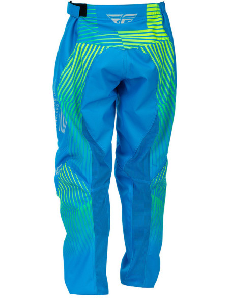 Pantalon cross enfant Fly Racing 2026 F-16 - Bleu Jaune Fluo