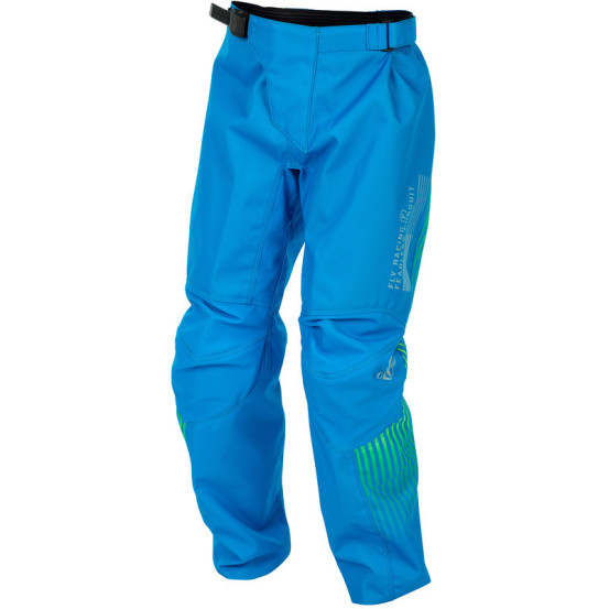 Pantalon cross enfant Fly Racing 2026 F-16 - Bleu Jaune Fluo