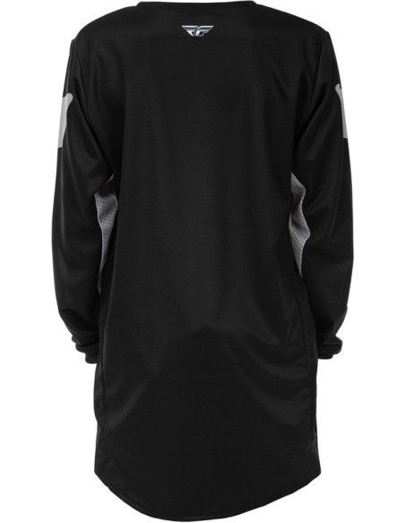 Maillot cross enfant Fly Racing 2026 Kinetic - Noir Gris
