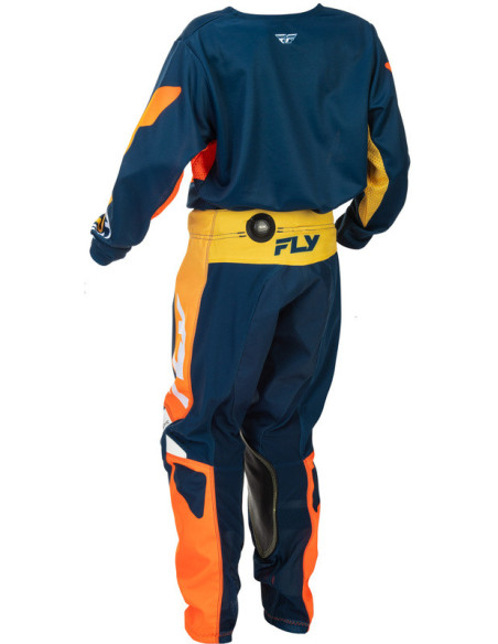 Pantalon cross enfant Fly Racing 2026 Kinetic - Bleu Orange