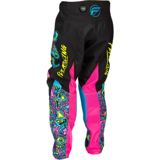 Pantalon cross enfant Fly Racing 2026 Kinetic - Noir - Multicolore