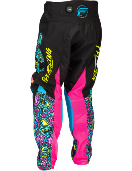 Pantalon cross enfant Fly Racing 2026 Kinetic - Noir - Multicolore