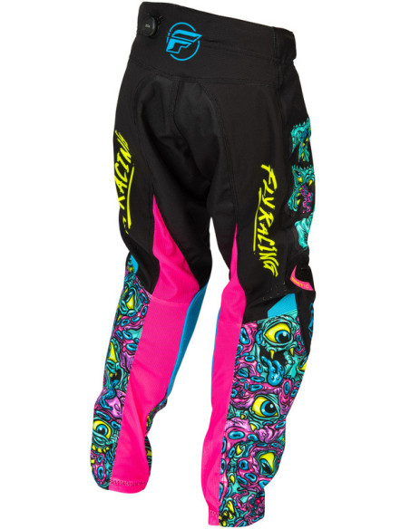 Pantalon cross enfant Fly Racing 2026 Kinetic - Noir - Multicolore