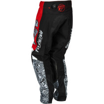 Pantalon cross enfant Fly Racing 2026 Kinetic - Rouge Blanc Noir 2