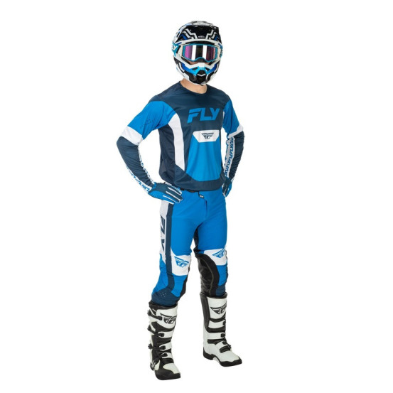 Gants cross enfant Fly Racing 2026 - Lite - Bleu Blanc