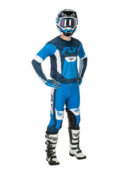 Gants cross enfant Fly Racing 2026 - Lite - Bleu Blanc