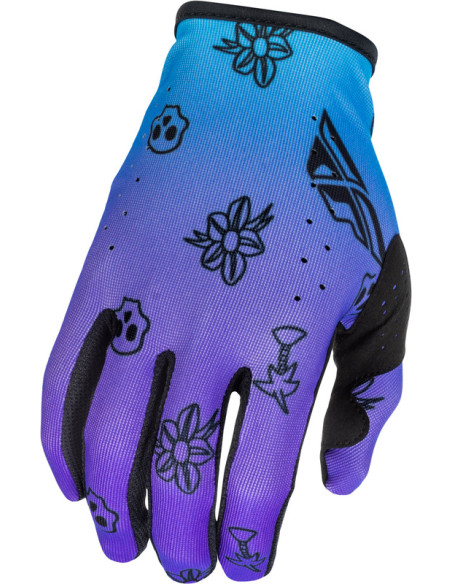 Gants cross enfant Fly Racing 2026 Outline - Lite - Violet Bleu Noir