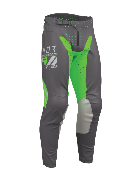 Pantalon cross Thor 2026 Launchmode Futura - Gris Vert