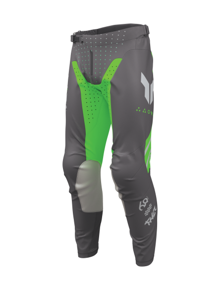 Pantalon cross Thor 2026 Launchmode Futura - Gris Vert