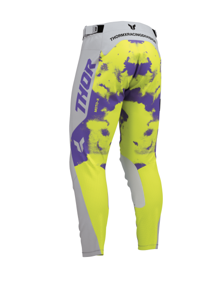 Pantalon cross Thor 2026 Launchmode Bleach - Blanc Violet Jaune