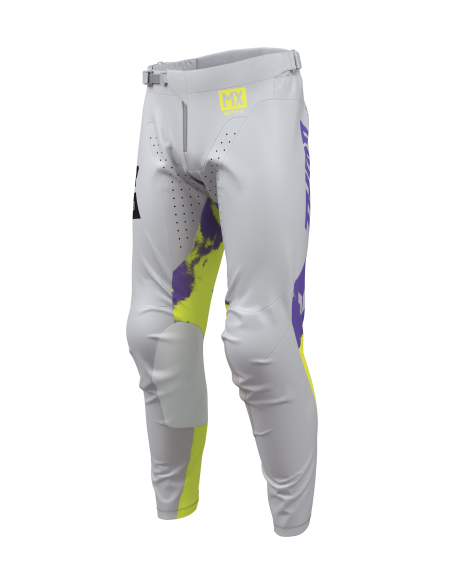 Pantalon cross Thor 2026 Launchmode Bleach - Blanc Violet Jaune