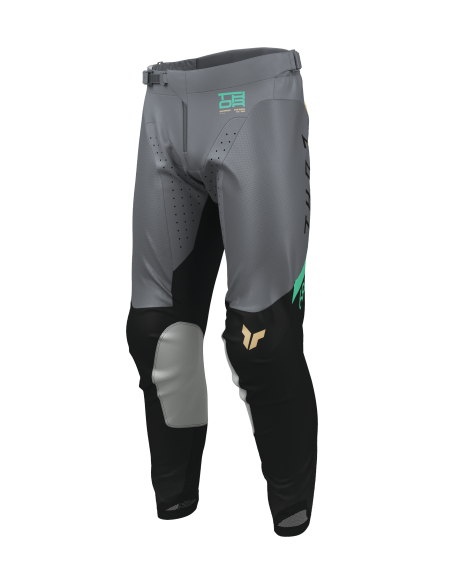 Pantalon cross Thor 2026 Launchmode Vent Raptor - Gris Vert Noir