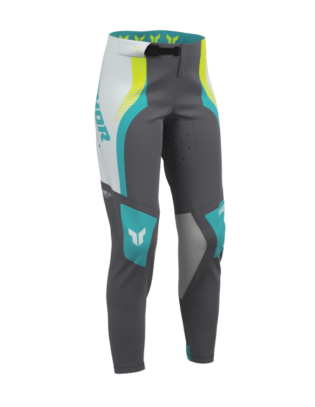 Pantalon cross femme Thor 2026 Sportmode Velocity - Blanc Noir Bleu