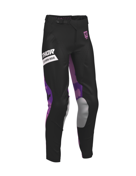 Pantalon cross femme Thor 2026 Launchmode Bleach - Noir Orchid
