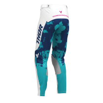 Pantalon moto enfant Thor 2026 Launchmode Bleach - Blanc Bleu 2