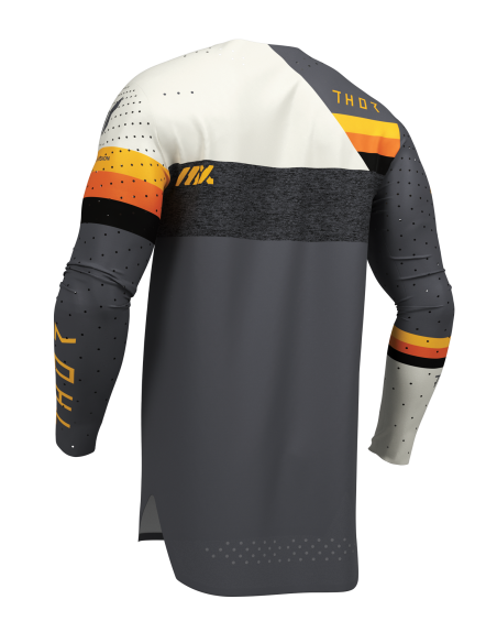 Maillot cross homme Thor 2026 Sportmode League - Vintage - Gris Blanc Orange