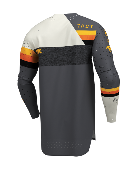 Maillot cross homme Thor 2026 Sportmode League - Vintage - Gris Blanc Orange