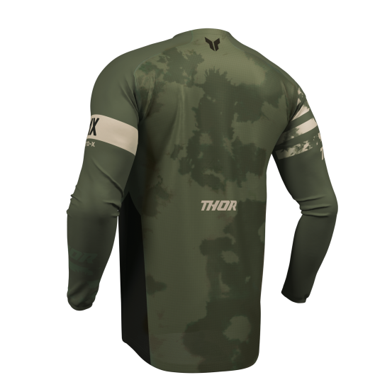 Maillot cross homme Thor 2026 Launchmode Bleach - Noir Camouflage