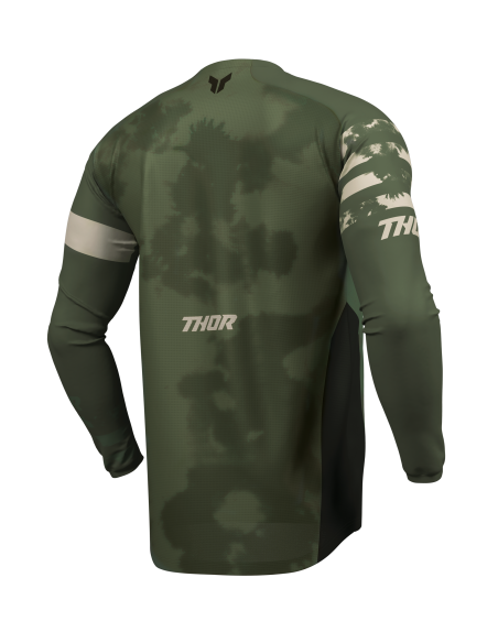 Maillot cross homme Thor 2026 Launchmode Bleach - Noir Camouflage