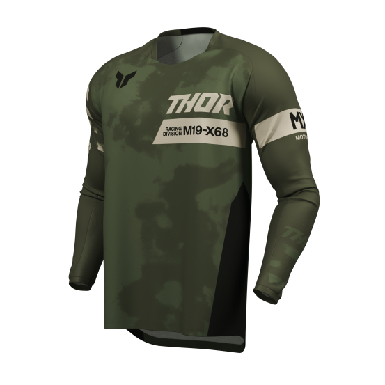 Maillot cross homme Thor 2026 Launchmode Bleach - Noir Camouflage