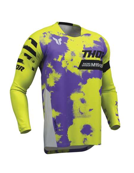 Maillot cross homme Thor 2026 Launchmode Bleach - Gris Acide
