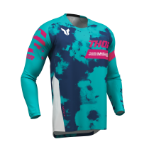 Maillot cross homme Thor 2026 Launchmode Bleach -  Bleu Rouge