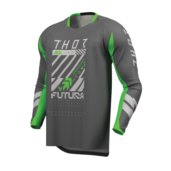 Maillot cross homme Thor 2026 Launchmode Futura - Gris Vert