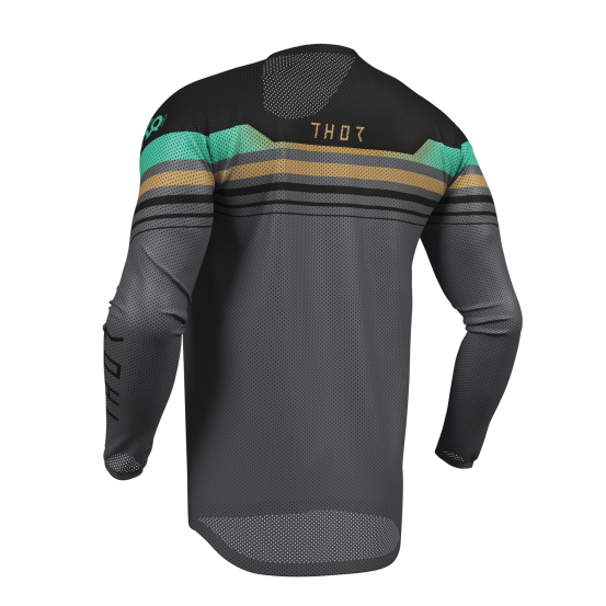 Maillot cross homme Thor 2026 Launchmode Vented Raptor - Noir Gris Bleu