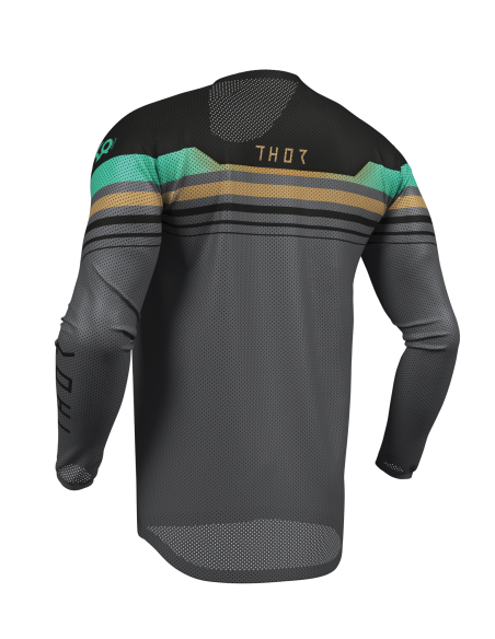 Maillot cross homme Thor 2026 Launchmode Vented Raptor - Noir Gris Bleu