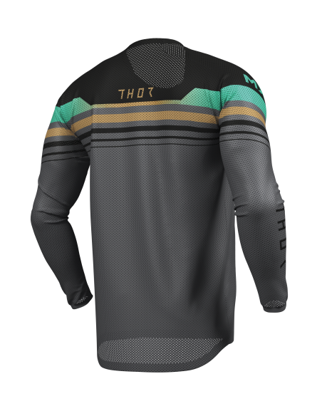 Maillot cross homme Thor 2026 Launchmode Vented Raptor - Noir Gris Bleu