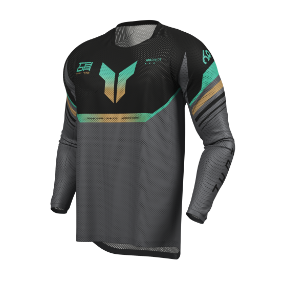 Maillot cross homme Thor 2026 Launchmode Vented Raptor - Noir Gris Bleu