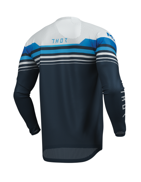 Maillot cross homme Thor 2026 Launchmode Vented Raptor - Bleu Blanc
