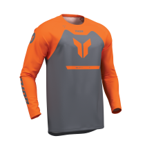 Maillot cross homme Thor 2026 Ridemode Menace - Gris Orange
