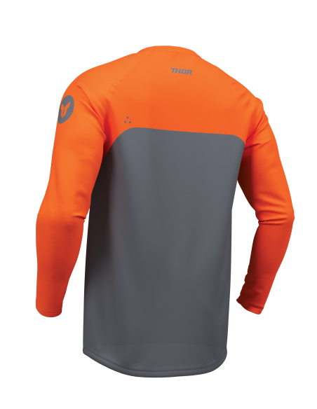 Maillot cross homme Thor 2026 Ridemode Menace - Gris Orange