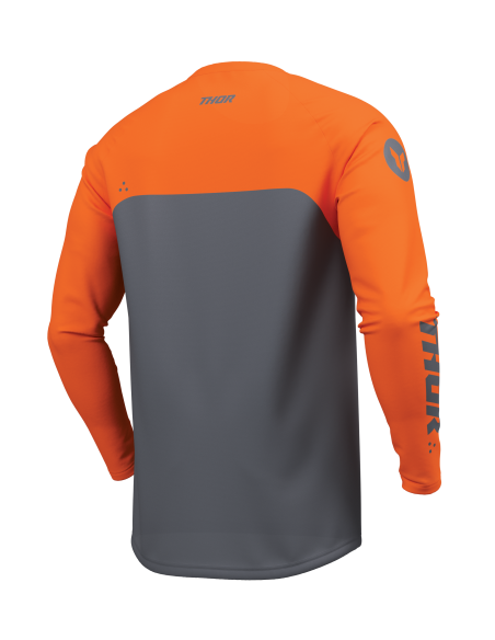 Maillot cross homme Thor 2026 Ridemode Menace - Gris Orange