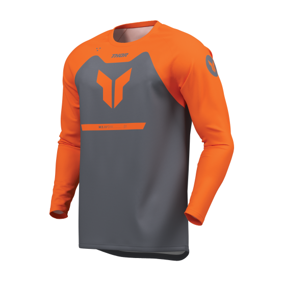 Maillot cross homme Thor 2026 Ridemode Menace - Gris Orange
