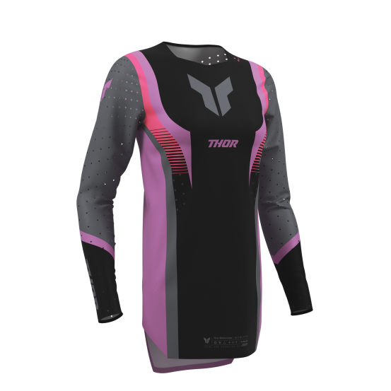 Maillot cross femme Thor 2026 Sportmode Velocity - Noir Orchid