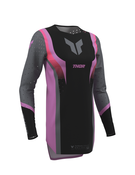 Maillot cross femme Thor 2026 Sportmode Velocity - Noir Orchid