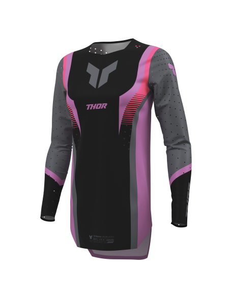 Maillot cross femme Thor 2026 Sportmode Velocity - Noir Orchid