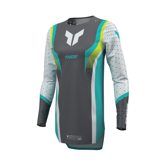 Maillot cross femme Thor 2026 Sportmode Velocity - Gris Bleu