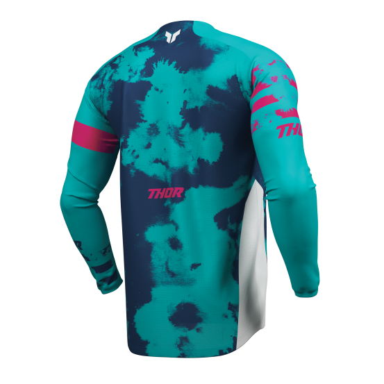 Maillot cross enfant Thor 2026 Launchmode Bleach - Bleu Rouge