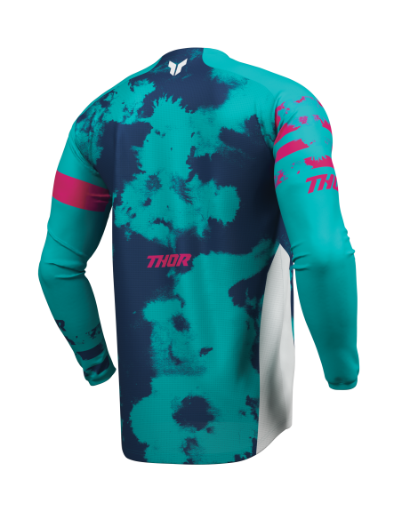 Maillot cross enfant Thor 2026 Launchmode Bleach - Bleu Rouge