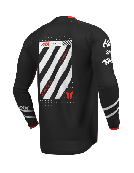 Maillot cross enfant Thor 2026 Launchmode Futura - Rouge Noir